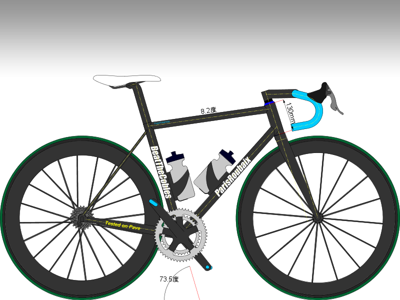 This is a sample road bike. Feel free to modify the design as you see fit.