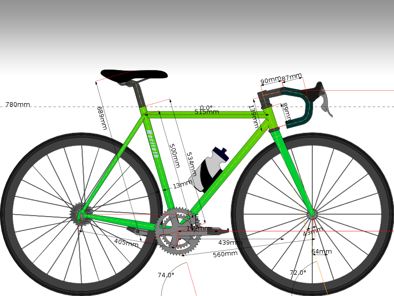 Open model in BikeCAD / Download BCAD file / Get embed code / More info: www.merileth.com