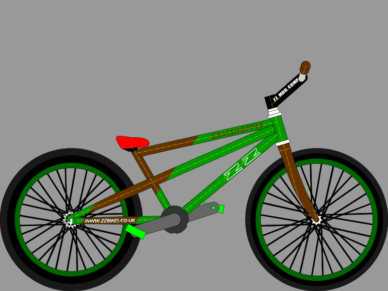20" wheel. Beginner trials bicycle.