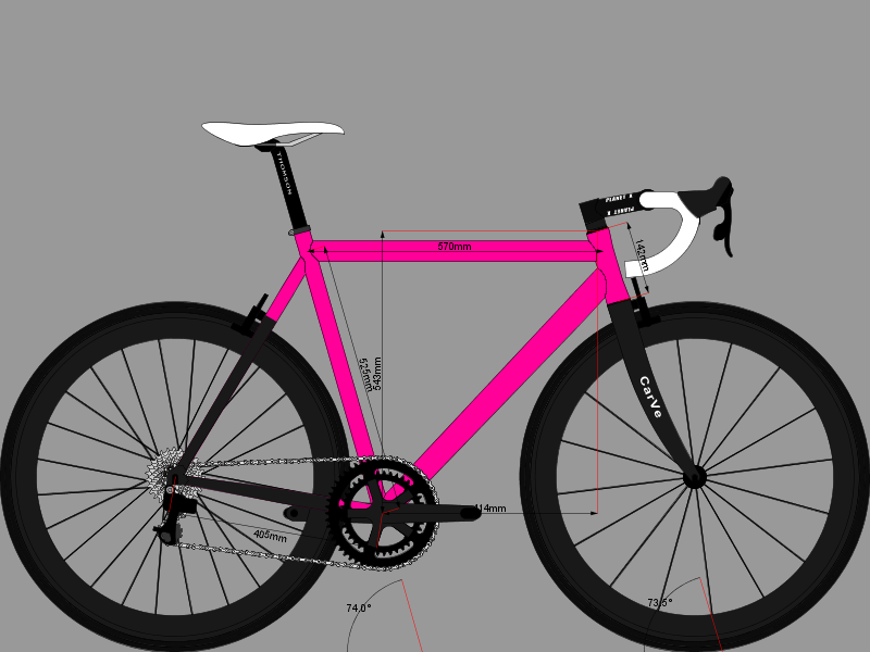 Hot pink 2024 road bike